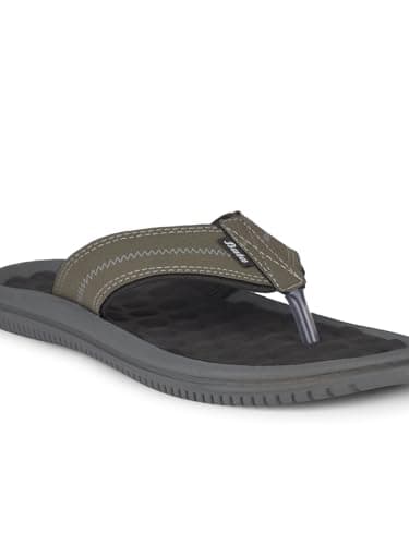 Bata Joy Men's Green Flip Flops - 10 UK (8717039) 5