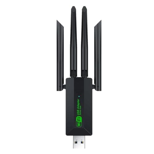 WISTAR USB Adapter, 1200Mbps Dongle USB 3.0 Dual Band 5G 2.4G, Network Adapter for Desktop Laptop PC, Dual 5dBi Antennas, Supports