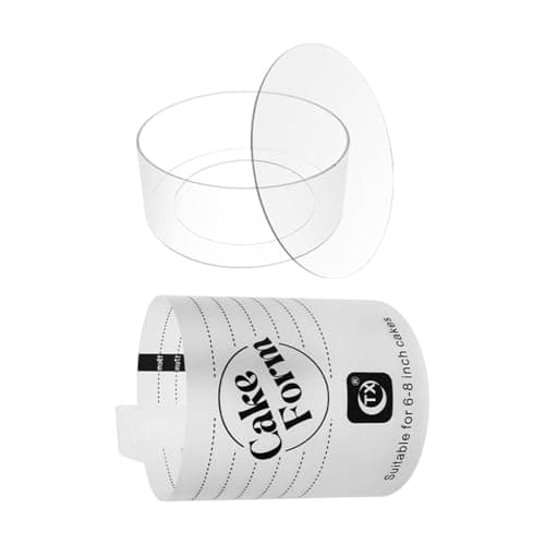 HEAVENGLOW Acrylic Cake Form Practical Easy to Use DIY Multifunctional Cake Making Tool 8 inch|Home & Garden | Kitchen, Dining & Bar | Baking Accs. & Cake Decorating |1 Set Acrylic Cake Form 5
