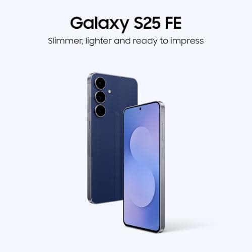 Samsung Galaxy S25 FE 5G Smartphone with Galaxy AI (JetBlack, 8GB RAM, 256GB Storage), 12MP Front Camera, ProVisual Engine, Long Battery Life 2