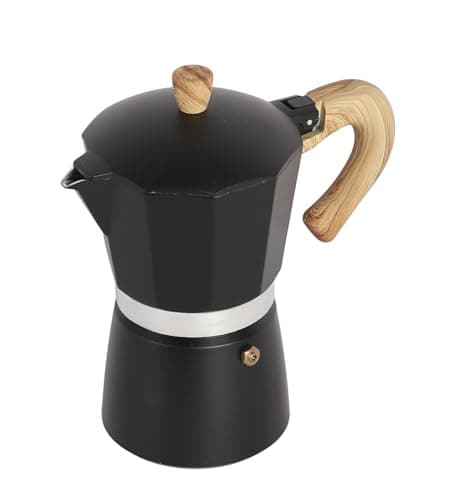 NATURALLYOURS ALUMINIUMWARES - MOKA POT COFFEE MAKER 300 ML (BLACK) 5