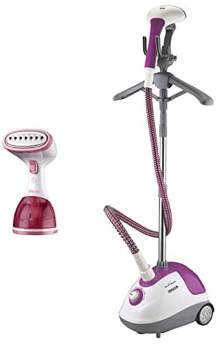 Inalsa Steam Master 1600-Watt Garment Steamer (White/Purple) & Inalsa Steamax 1200-Watt Garment Steamer with Detachable Fabric & Steam Brush & 260ml