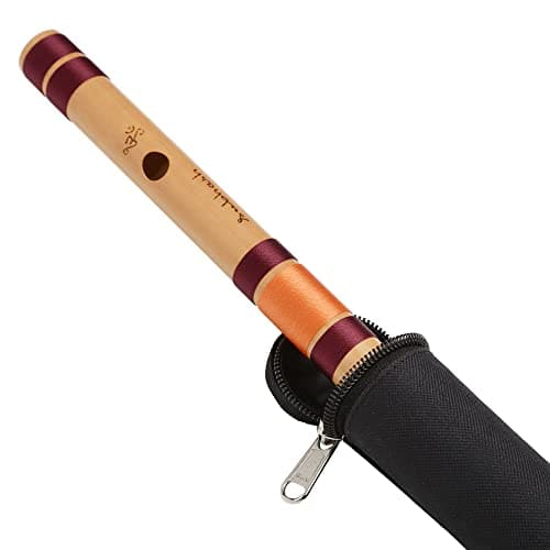 Punam Flutes B Natural Base Right Hand Bamboo Flute/Bansuri Size 20.4 Inches 4