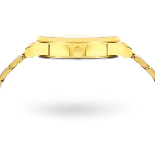 REESKY Men's Analog Watch, Black Dial, Gold/Silver Plated, Day & Date Display (Black) 3