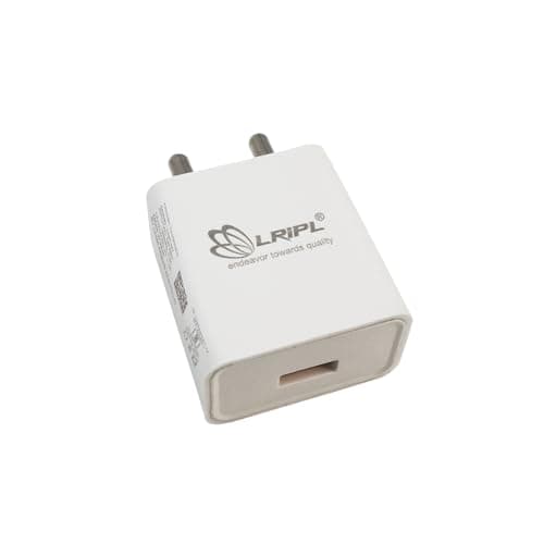 LRIPL 5V 1A USB Charger with Micro USB Data Cable – Compact Single Port Wall Adapter for Mobile Phones, Bluetooth Devices, Smartwatch, Earphones & Small Gadgets (White) 2