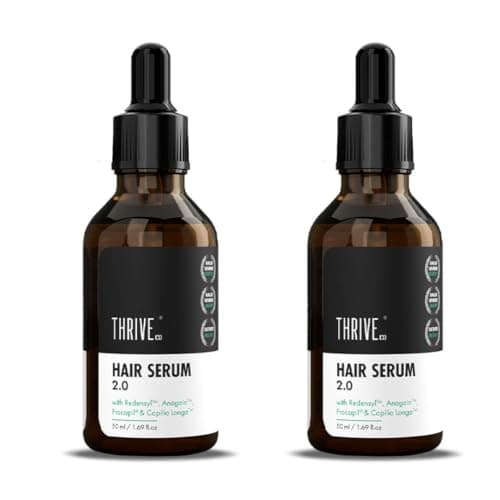 ThriveCo Hair Growth Serum For Scalp, Pack of 2 (50ml each) | Advanced Clinically Proven Scalp Treatment for Hair Fall Control & Regrowth | Redensyl, Anagain, Regendil®, Rosemary Oil | Men & Women
