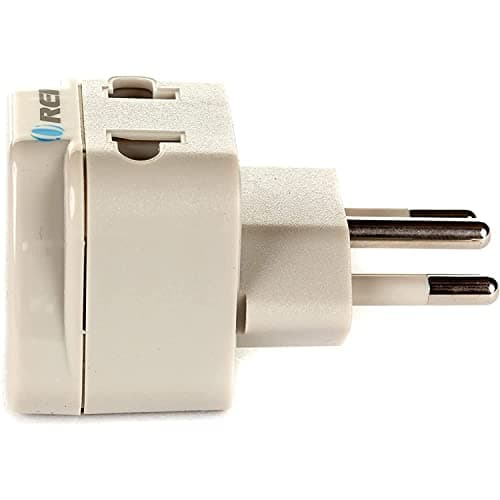 OREI India to Brazil (Type N) Travel Adapter Plug - 2 in 1 - CE Certified - RoHS Compliant - White Color (DB-11C) 4