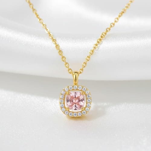 MIAMI Jewellery Gold Diamond AD Stone Solitaire Pendant Necklace for Women Adjustable Chain Stylish Locket Necklace Set Anti Tarnish Jewellery Valentine Gifts for Woman Girlfriend Couple Wife -196 3