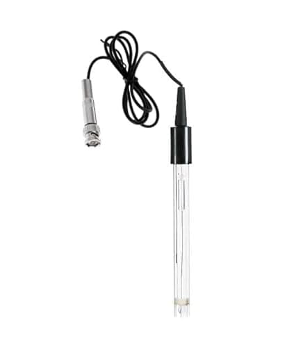 Laboratory pH Electrode Probe, Glass Sensor with BNC Connector, Replacement pH Meter Probe