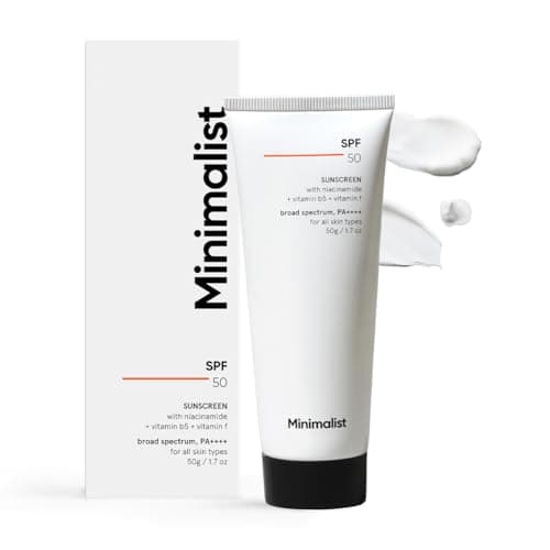 Minimalist Sunscreen SPF 50 PA+++ with Niacinamide & Multi-Vitamins | Clinically Tested in US (In-Vivo) | Lightweight with Multi-Vitamins | No White Cast | Broad Spectrum | Face Sunscreen for Men & Wo