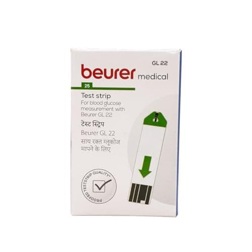 Beurer Blood Glucose Monitor Pack of 25 Strips. (Only Strips, No Glucometer).