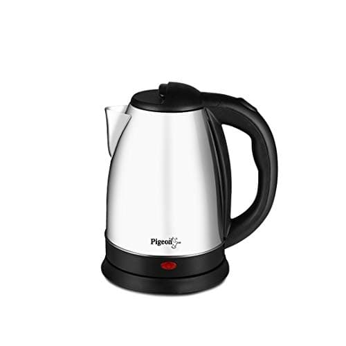 Pigeon By Stovekraft Amaze Plus 1.5 Litre Electric Kettle, Black By Stovekraft Kessel 1.2-Litre Multi-Purpose Kettle (Silver) 600 Watts, Black 2