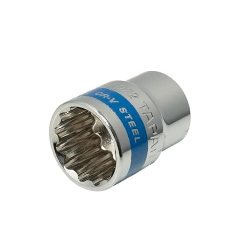 Taparia 1/2" Square Drive Socket (22 mm)- 12 Point or Bi Hex sockets for std Nuts and Bolts Compatible W/Ratchets, L Handles, Wrenches, Power Tools-Automotive & Mechanical work-DIY 4