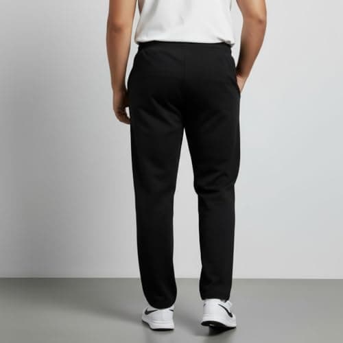 THE SOUTH STORE Men's Black Regular Fit Cotton Plus Size Track Pant | Daily, Gym & Sports Wear 3