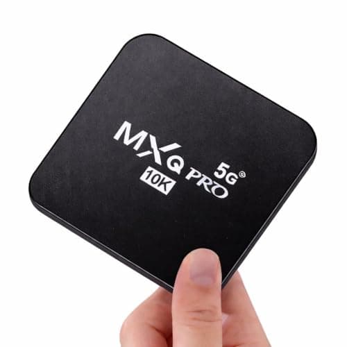FORIDA MXQPRO 5G 10K Android TV Box 4GB RAM 32GB ROM, 10K Ultra HD 8K HDR Streaming, Built-in Chromecast Quad-Core CPU, Dual WiFi Bluetooth, Voice Remote Smart TV Box 2