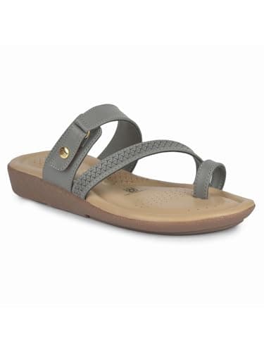 Bata Comfit Bianca Toe Ring E Women's Brown Flat Sandals - 7 UK (5714045)