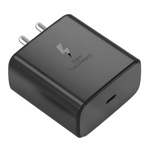 45W USB C Super Fast Charger Adapter, PD 3.0 Type C Fast Charging Wall Charger Compatible with Samsung Galaxy S25/S24/S23/S22/S21 FE, A, M & F Series, Black