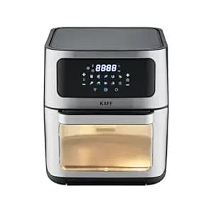 KAFF KFR12 Digital Air Fryer Oven with 360° High Speed Air Circulation Technology -1800W| Bake, Grill & Roast|Digital LED Display & Touch Control Panel (12L, Silver & Black)