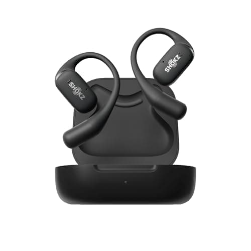 SHOKZ OpenFit True Wireless Open Ear Bluetooth Headphones with MIcrophone, Waterproof, Fast Charging, 28hr Playtime, Compatible with iPhone and Android - Black 3