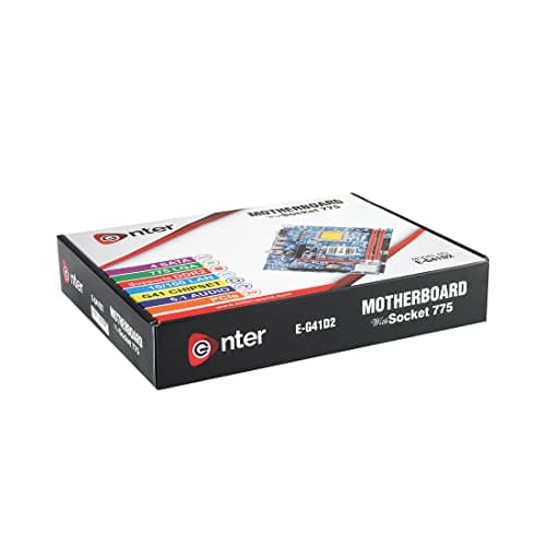 Enter ATX Motherboard E-G41D2, DDR2 5