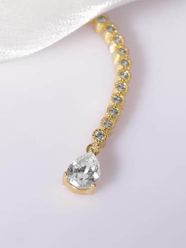 Rubans Stylish 22KT Gold Plated Cubic Zirconia Studded & AD Drop Handcrafted Maang Tikkas 4