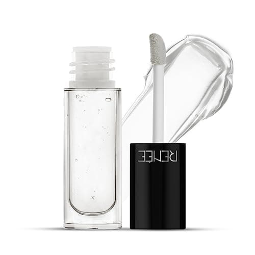 RENEE Hot Lips -Clear Lip Gloss | High-Glossy Shine | Enriched with Vitamin E | Lightweight | Non Sticky | Hydrating Formula | 4.5ml