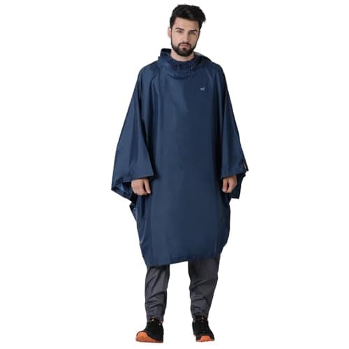 Wildcraft Polyester Navy Hypadry Unisex Rain Poncho (41303) -Large