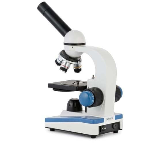 AmScope M150C-I 40X-1000X All-Metal Optical Glass Lenses Cordless LED Student Biological Compound Microscope 4