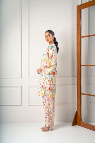 India Circus by Krsnaa Mehata Soothing Creations Co-Ord Set Size 46 for Women Stylish Kurta Set Ethnic Printed Co-Ord Set Multicolour 2