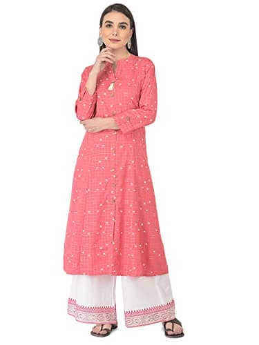 Pistaa's Women's Cotton Salwar Suit (KUPZO_LUDORT_PCH_48_3XL_Peach_XXX-Large) 6