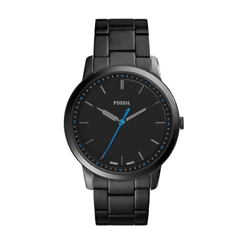 Fossil Analog Black Dial Men's Watch-FS5308 Stainless Steel, Black Strap
