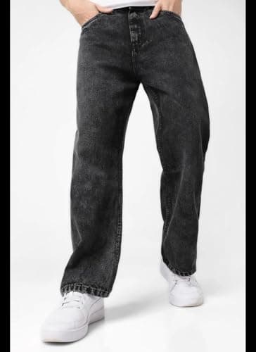 Men Straight Fit Grey Denim Jeans | Washed Casual Denim Pants | Comfortable Straight Leg Jeans for Men | Street Style & Office Casual Wear 4