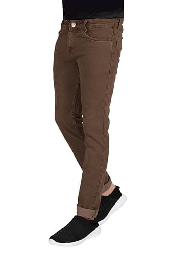 RAGZO Men Jeans || Denim Jeans || Slim Fit Stretchable (ri700110e) (Brown, 36) 2