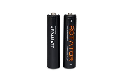 APRAMATT Rechargeable AAA 1300mAh Batteries, 2 Pcs