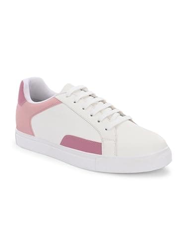 Centrino Sneakers for Women | Casual Colorblock Lace-Up Shoes with Soft Cushion Insole | Lightweight, Comfortable Low-Top Fashion Sneakers for Everyday Wear (7608)