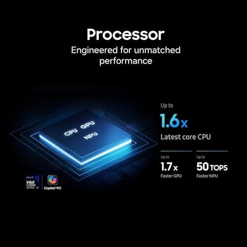 Samsung Galaxy Book6 Pro (Gray, 16GB RAM, 1TB SSD) | Intel Core Ultra 7 (Series 3) | 14" WQXGA+ Dynamic AMOLED 2X | 30Hrs Battery Life | 120 Hz Refresh Rate | Dolby Atmos Stereo Speakers | AI PC 4