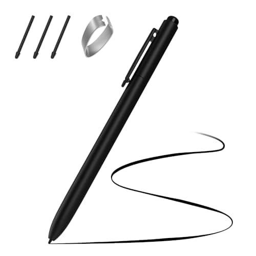 MoKo Remarkable 2 Pen with Eraser, EMR Stylus Pen with 4096 Pressure Levels, Palm Rejection, Tablet Pen with 3 Extra Tips for Remarkable 2&1/Galaxy Tab&Book/BOOX/Wacom/Scribe and Other EMR Devices