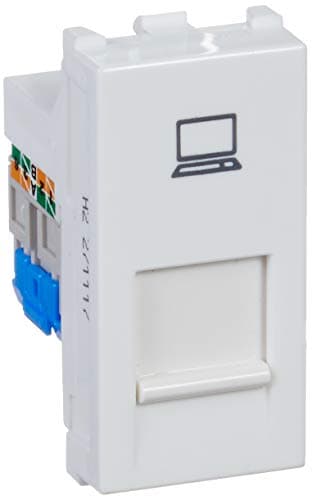 Anchor by Panasonic 66557 RJ45, Computer Socket, Cat 6, 1Modular (White, Pack of 2)