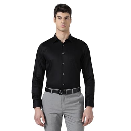 Blackberrys Men India Slim Fit Formal Shirt Black