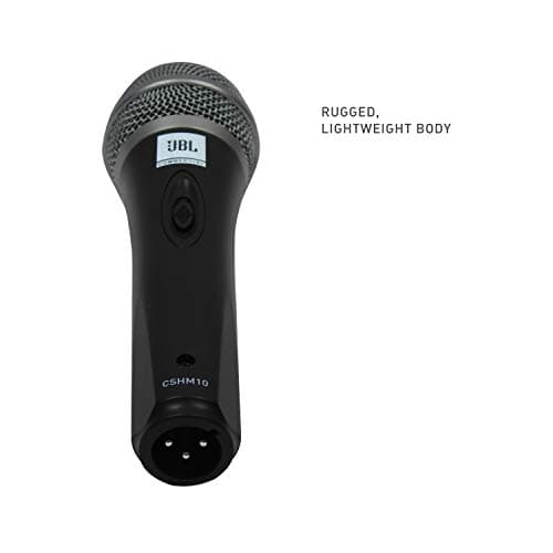 JBL Commercial CSHM10 Handheld Dynamic XLR Unidirectional Microphone With On/Off Switch (Cable Not Included) Black, Medium 3