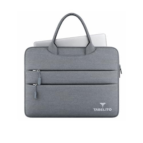 Tabelito Basic Laptop Sleeve Bag for Upto 15.6 Inch Laptop, Water Resistant Protective Sleeve Case for Men & Women Compatible with Apple, Dell, Lenovo, Asus, HP, Samsung, Mi, MacBook, Ultrabook (Grey) 2