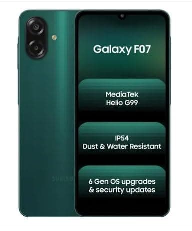 Samsung Galaxy F07 (Green, 64 GB) (4 GB RAM)