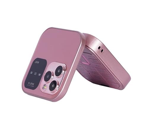 Snexian All-New Rock X Flip Dual Sim |Keypad Mobile| with 1.8" Display |Flip|Fold| Call & SMS Indicator|Crystal Back Panel |BT Dialer|Voice Changer |Long Lasting Battery|FM|Camera|Feature Phone| Pink 3