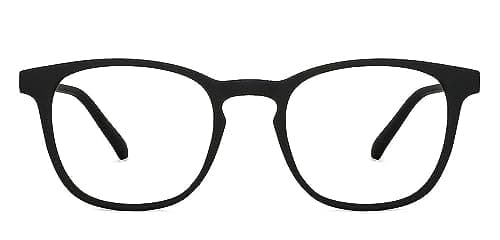 ZOVUTA Goggles/Eyeglasses/Spectacles Frames For Men and Women With Zero Power Reading Glasses-Anti Glare Glasses/UV Protection/Light Weight & Stylish (Large Size) - Black
