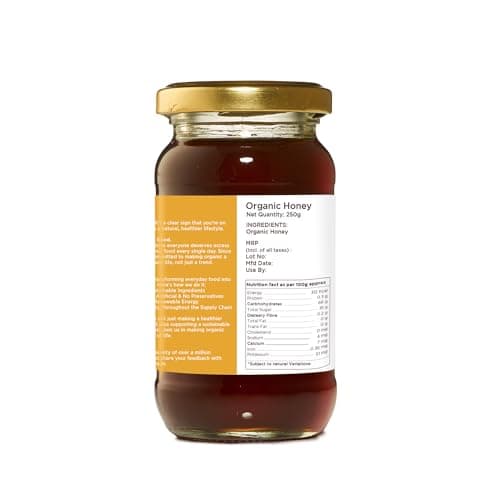 Pure & Sure Organic Honey 250G | 100% Raw & Natural | Organic Certified | Unprocessed & Non-Pasteurized | Rich in Anti-Oxidents & Amino Acids | No Sugar, No Adulterated 2