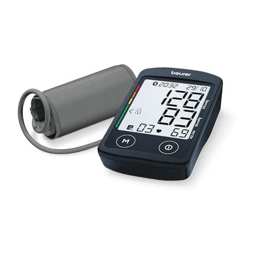 Beurer German Engineering BM 46 Connect Digital Blood Pressure Monitor with USB-C Port| Upper Arm BP Machine with XL Display I Bluetooth App Connectivity I Large Cuff I Memory space of 240 readings I 