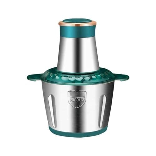 NIYAMKAAY Food Chopper, 3L Stainless Steel Electric Meat Grinders, Food Processor with 4 Sharp Blades for Baby Food, Meat, Nuts, Onion, Vegetables (Green) (3L)