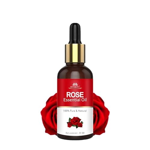 INTIMIFY Rose Essential Oil, For Face, Skin, Hair Growth, Diffuser, Soap Making 30 ml