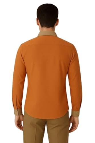 Indian Oil IOCL Full Shirt – Durable Workwear for Petrol Pump & Daily Use (in, Alpha, L, Regular) Orange 2