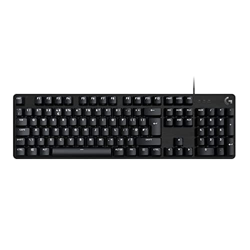 Logitech G413 SE Full-Size Mechanical Gaming Wired Keyboard - Backlit Keyboard with Tactile Mechanical Switches, Anti-Ghosting, Compatible with Windows, macOS - Black